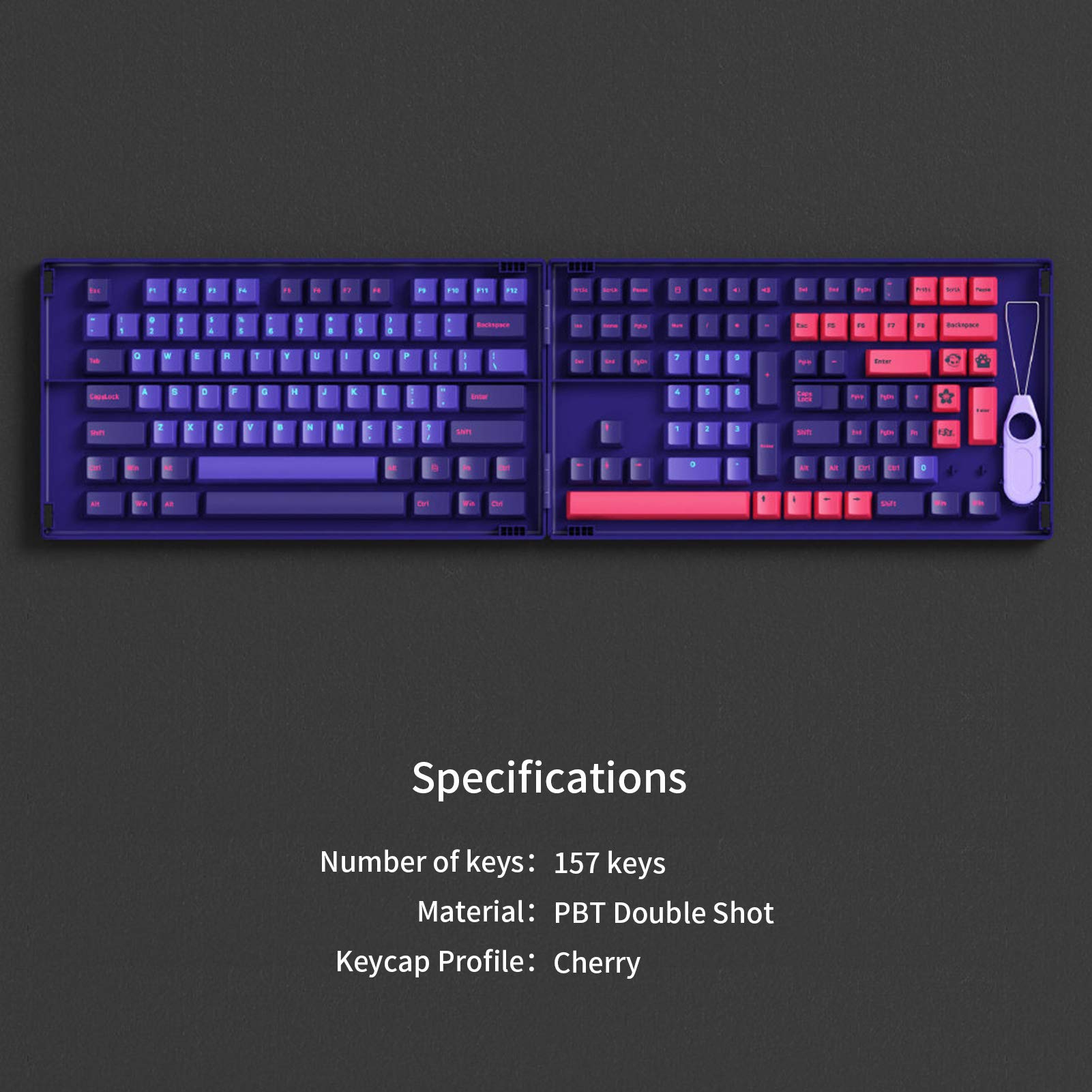 Amazon.co.jp: Akko Neon 157キー Cherry プロファイル 85